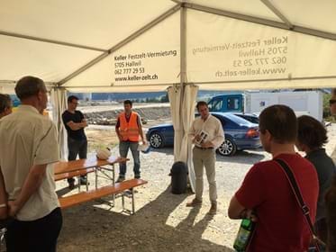 Roland Hollenstein Informationsanlass Baustelle
